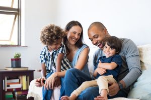 Family on Couch