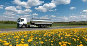 heating oil truck on road